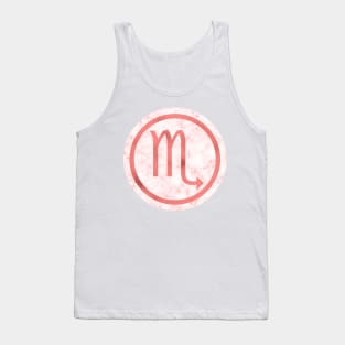 Living Coral Marble Zodiac - Scorpio Tank Top